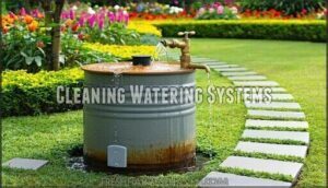 cleaning watering systems