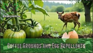 coffee grounds and egg repellents