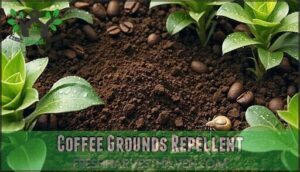 coffee grounds repellent