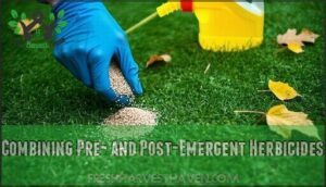 combining pre- and post-emergent herbicides