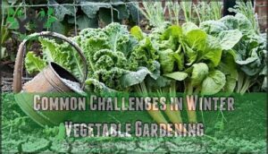 common challenges in winter vegetable gardening