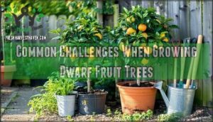 common challenges when growing dwarf fruit trees