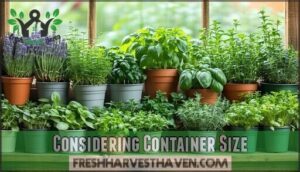 considering container size