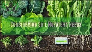 considering soil nutrient needs
