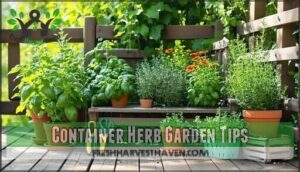 container herb garden tips