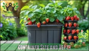 container size and depth