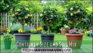 container size and soil mix