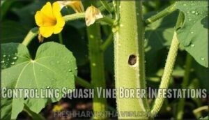 controlling squash vine borer infestations