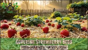 covering strawberry beds