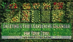 creating a fruit gardening calendar for your zone