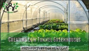 creating low tunnel greenhouses