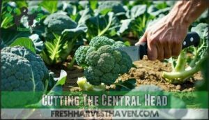 cutting the central head