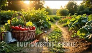 daily harvesting schedule