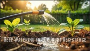 deep watering for drought resistance