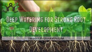 deep watering for strong root development