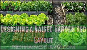 designing a raised garden bed layout