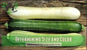 determining size and color