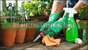 disinfecting gardening tools