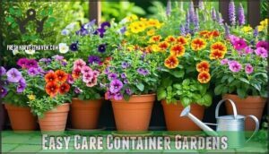 easy care container gardens