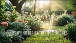 employing irrigation techniques