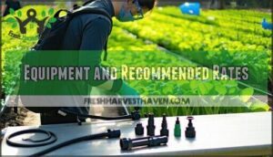equipment and recommended rates