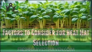 factors to consider for heat mat selection