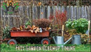 fall garden cleanup timing