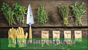 fall herb gardening calendar