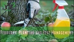 february: planting and pest management