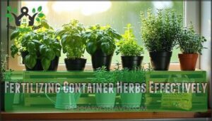 fertilizing container herbs effectively