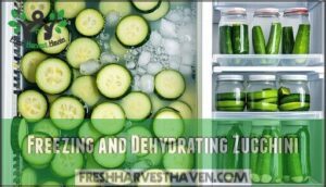 freezing and dehydrating zucchini
