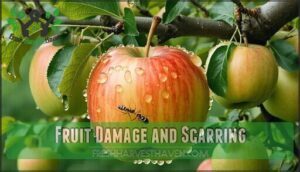 fruit damage and scarring