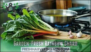 garden-fresh rainbow chard