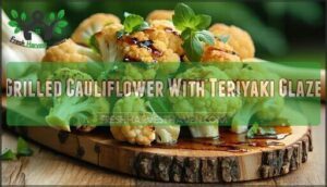 grilled cauliflower with teriyaki glaze
