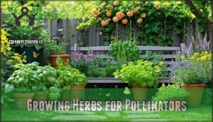growing herbs for pollinators