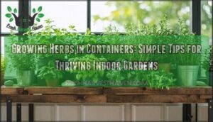 growing herbs in containers
