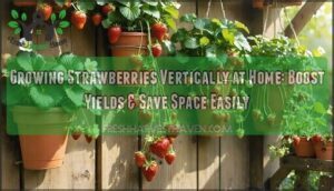 growing strawberries vertically at home