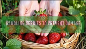 handling berries to prevent damage