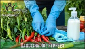 handling hot peppers