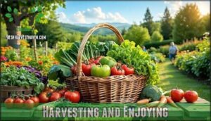 harvesting and enjoying