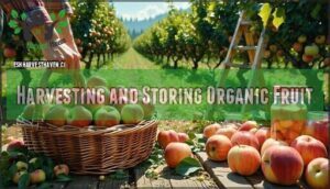 harvesting and storing organic fruit