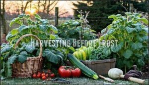 harvesting before frost