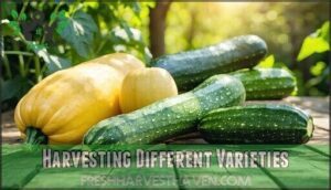 harvesting different varieties