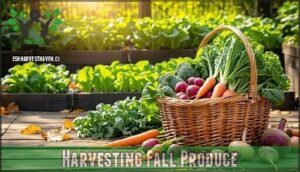 harvesting fall produce