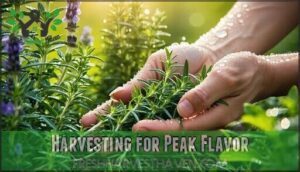 harvesting for peak flavor