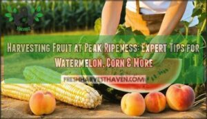 harvesting fruit at peak ripeness