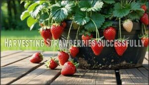 harvesting strawberries successfully