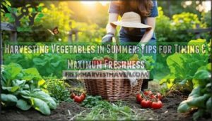 harvesting vegetables in summer