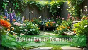 healthy garden ecosystem