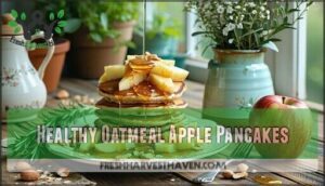 healthy oatmeal apple pancakes